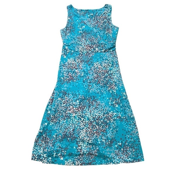 Eddie Bauer dot print sleeveless midi dress small - Picture 1 of 12